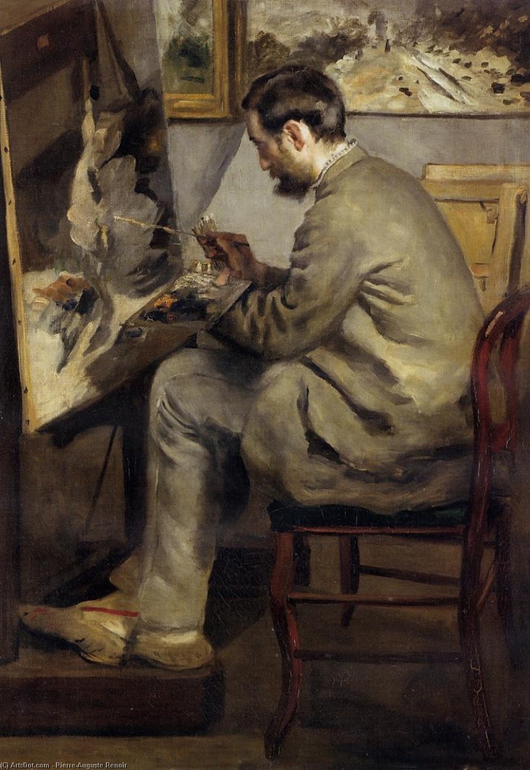 Frederic Bazille Painting 'the Heron' — Pjer Ogist Renoar