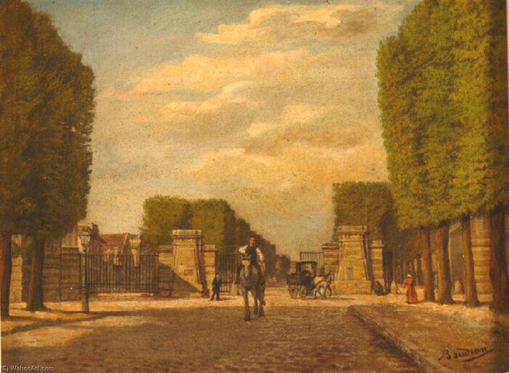 La Grille Du Boulevard Du Roi — Baudran Auguste Alexandre