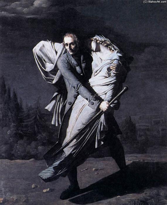 Young Holding His Dead Daughter In His Arms — Pierre Auguste Vafflard