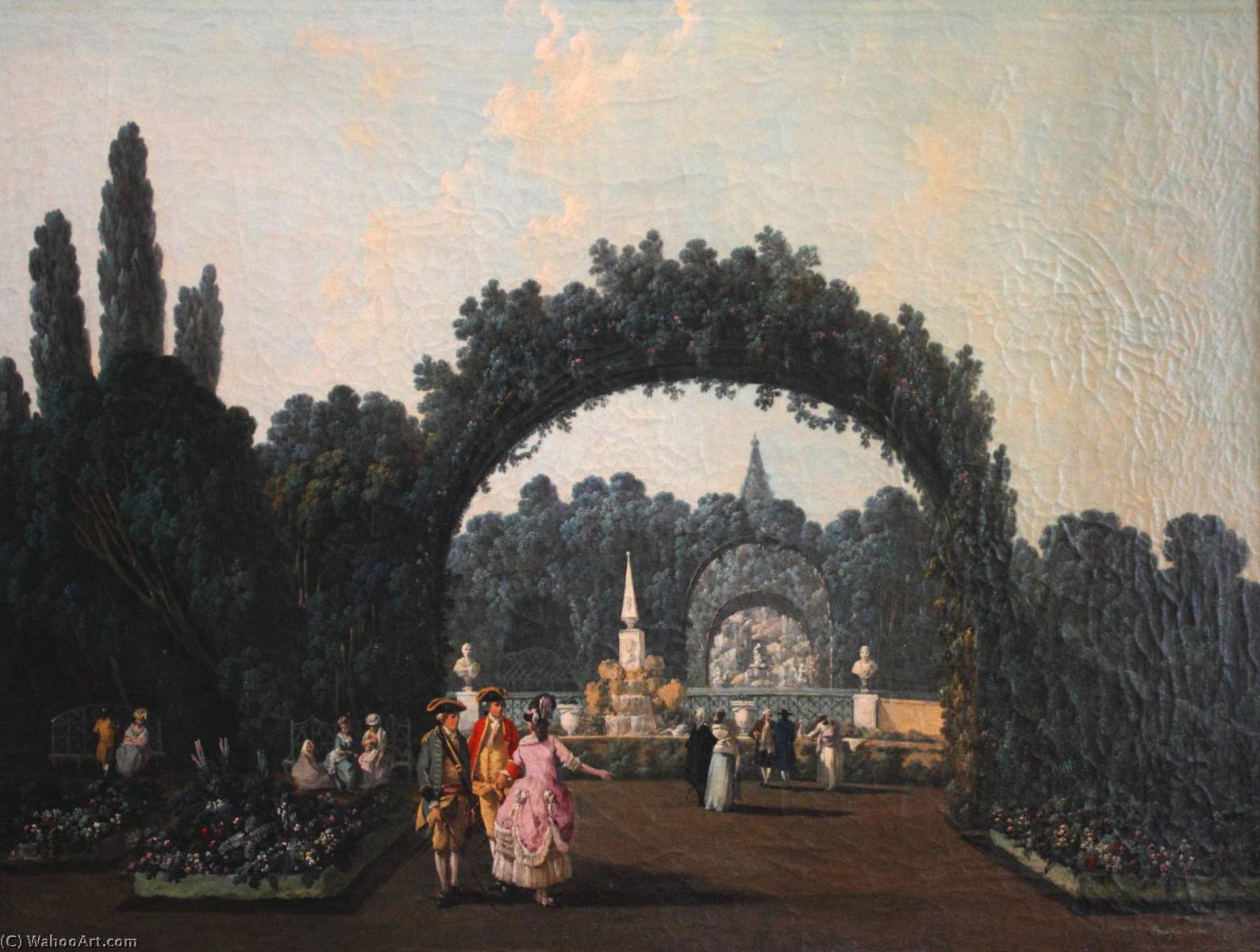 Vue Des Jardins De Benfica — Jean-baptiste Pillement