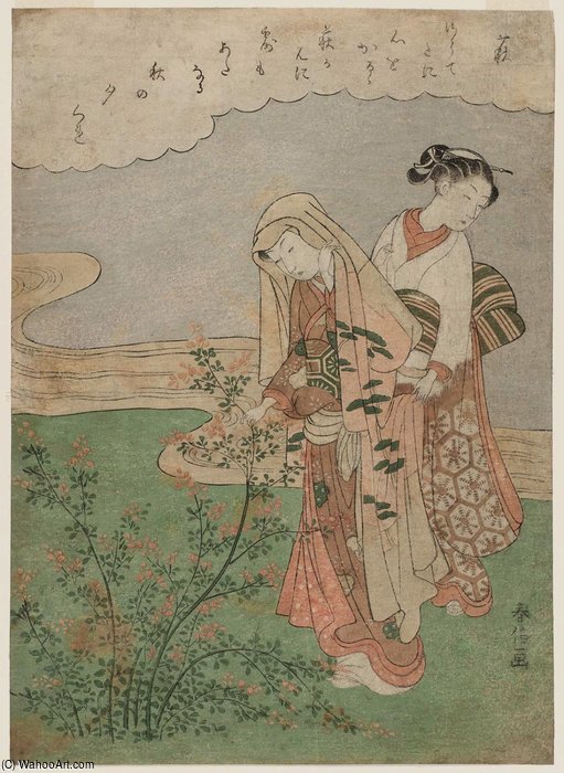 Bush Clover (hagi) — Suzuki Harunobu