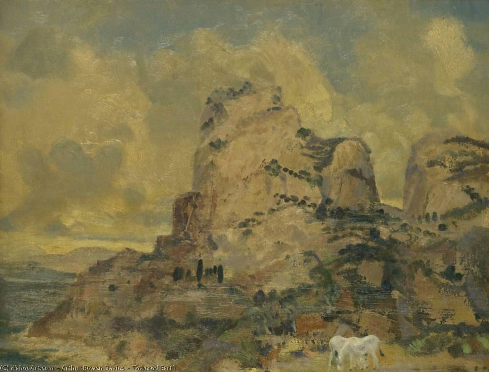 Towered Earth — Arthur B. Davies