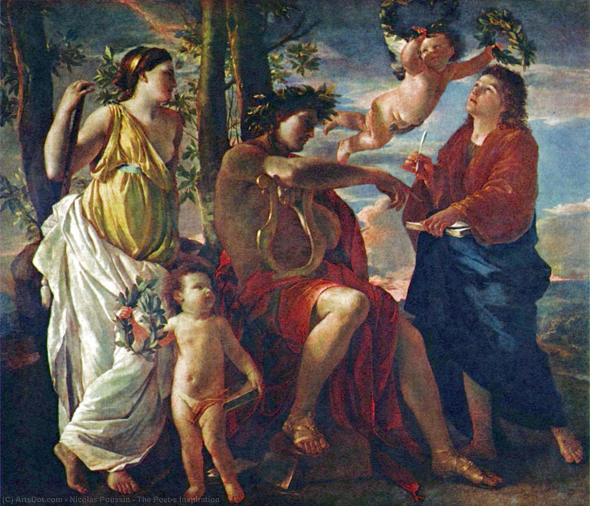 La Inspiración Del Poeta — Nicolás Poussin