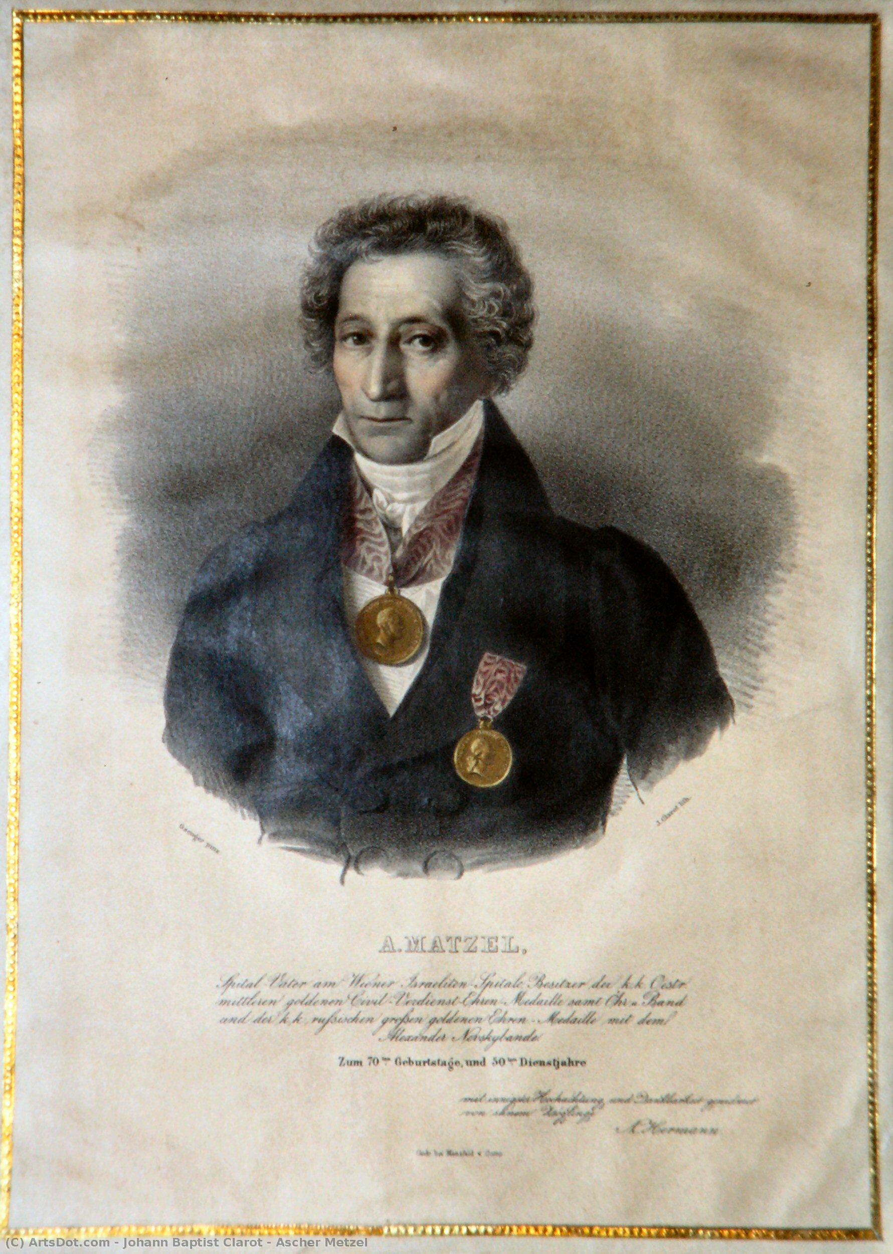 Ascher Metzel — Johann Baptist Clarot