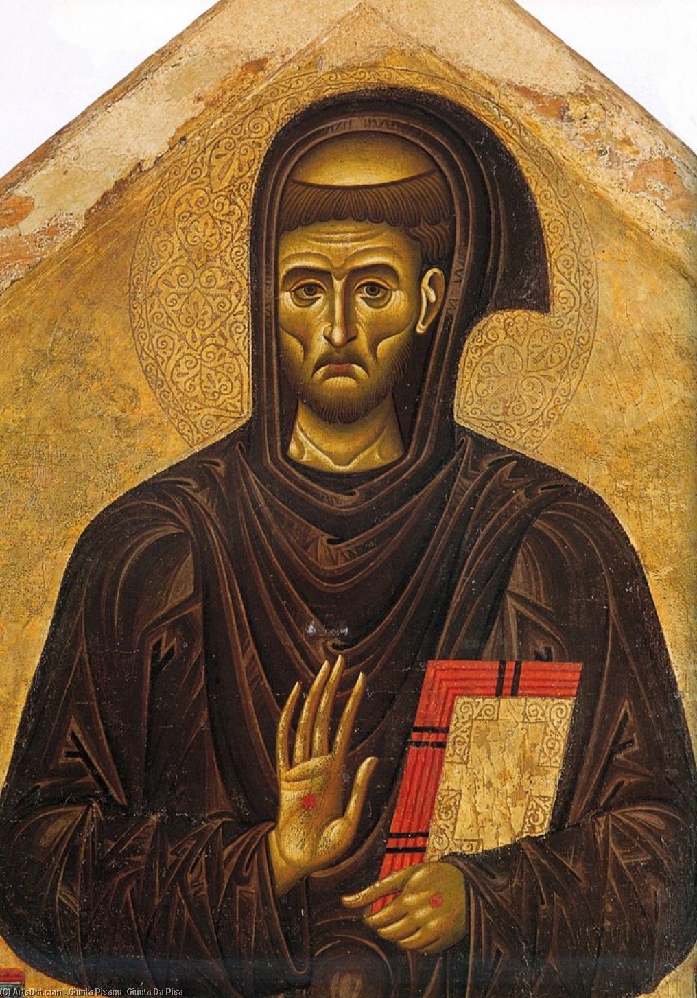 St. Francisc And Six Stories From His Life. Detail — Giunta Pisano