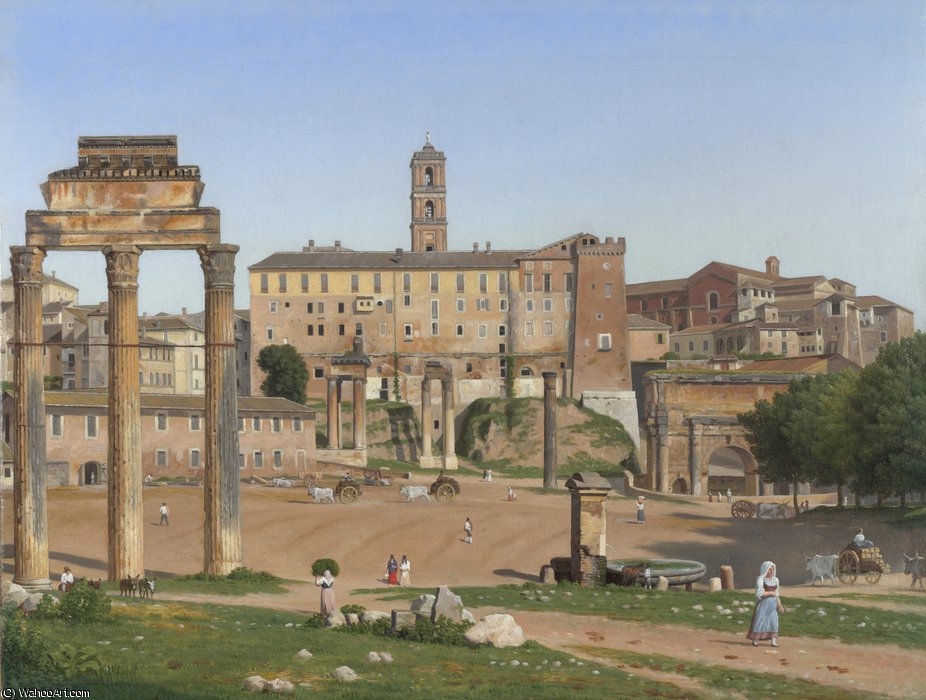 View Of The Forum In Rome — Christoffer Wilhelm Eckersberg