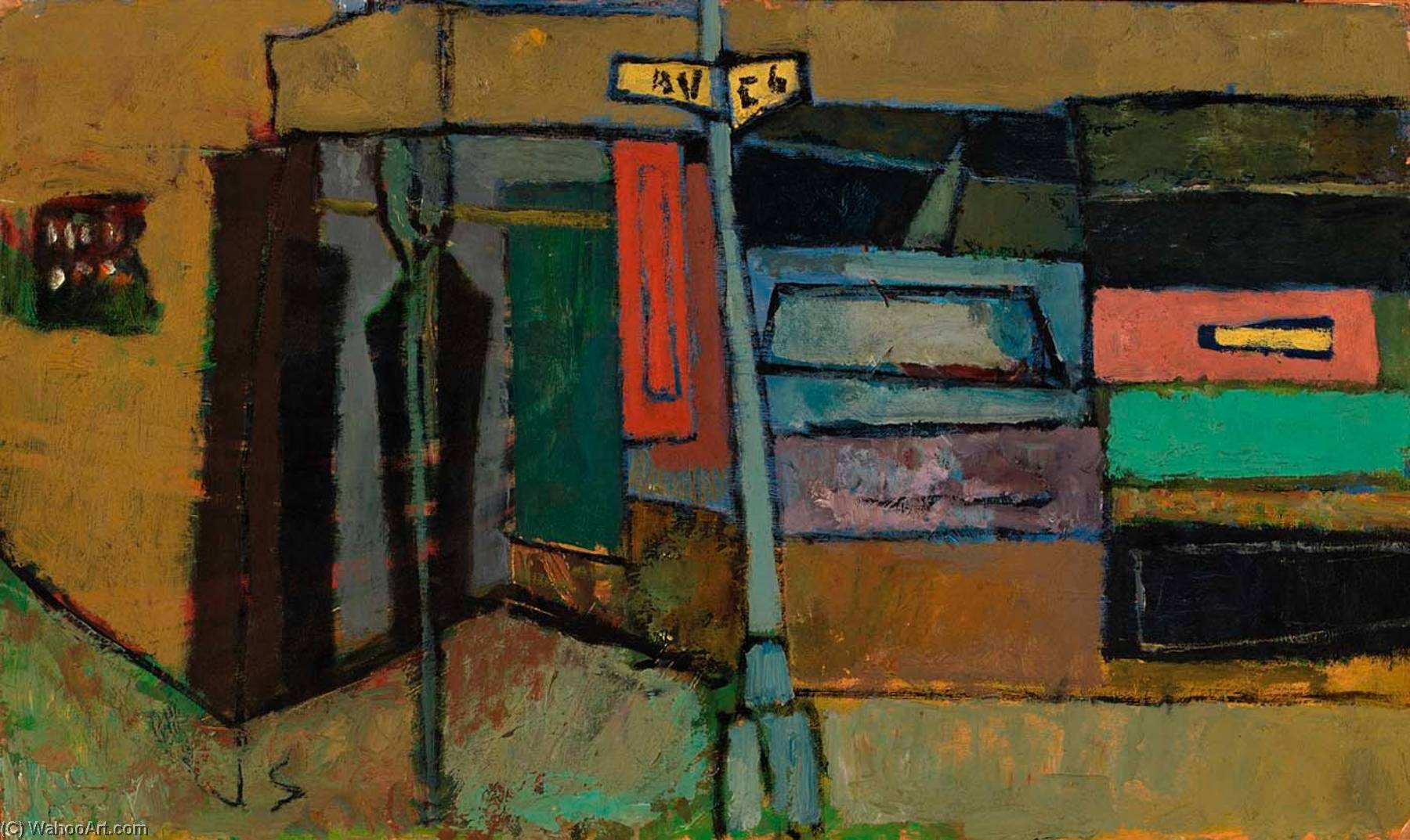 Street Corner — Joseph Solman