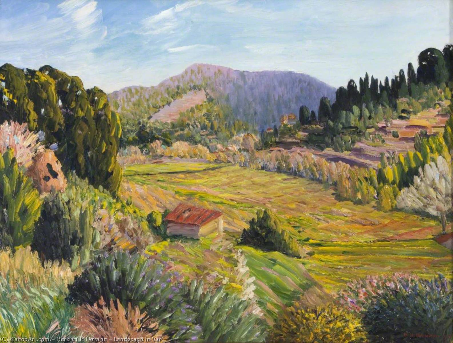 Landscape In Var — Herbert H Newton