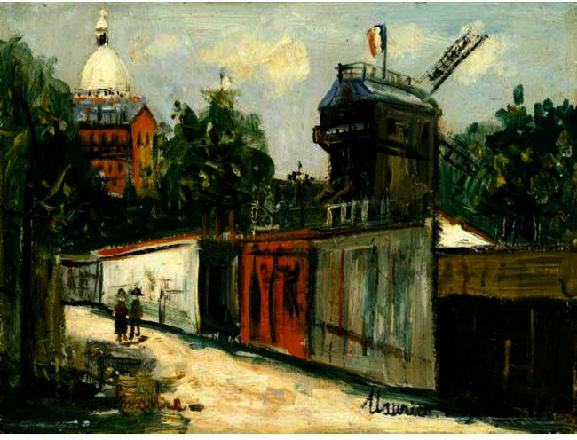 Le Moulin De La Galette And The Sacre-coeur — Maurice Utrillo