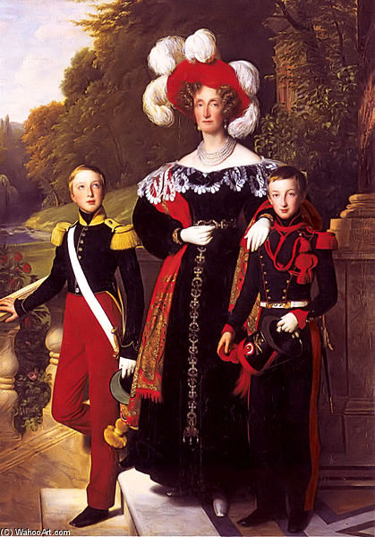 Queen Maria Amalia Of The French — Louis Hersent