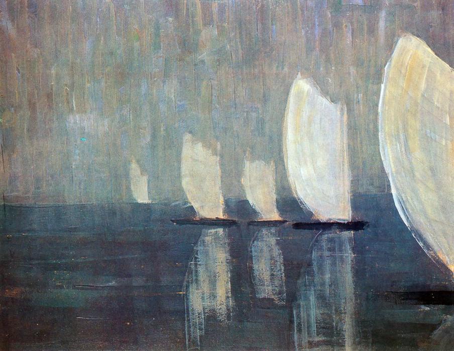 Sailing Boats — Mikalojus Konstantinas Čiurlionis