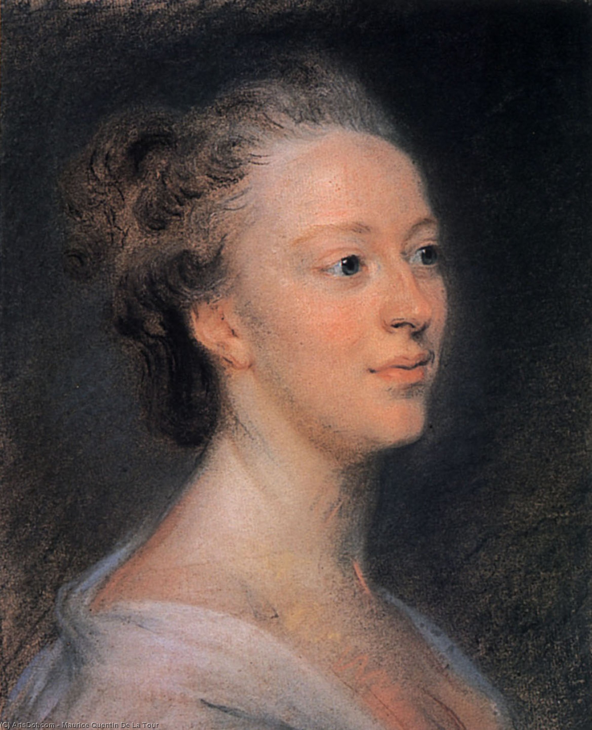 Beautiful Girl From Zuylen — Maurice Quentin De La Tour