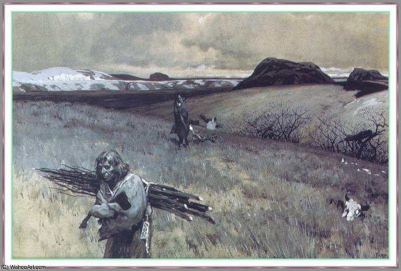 Toilers Of The Plains — Henry F Farny