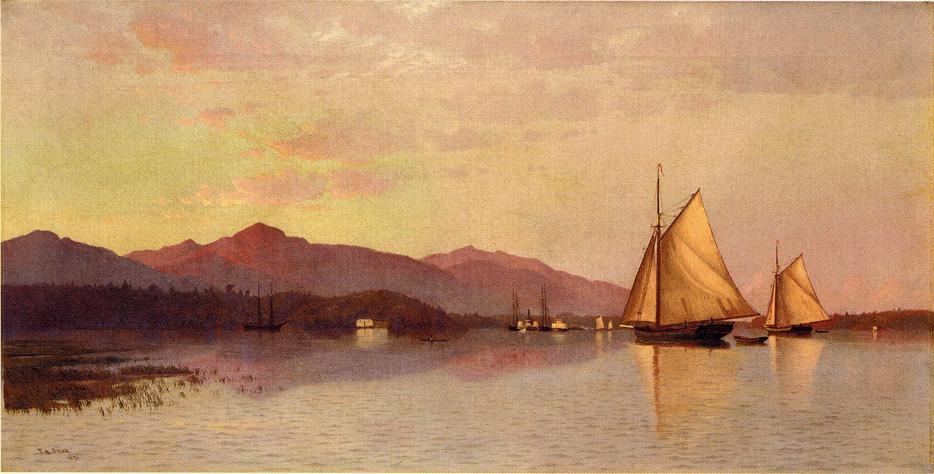 The Hudson River Looking Toward The Catskills — Francis A Silva