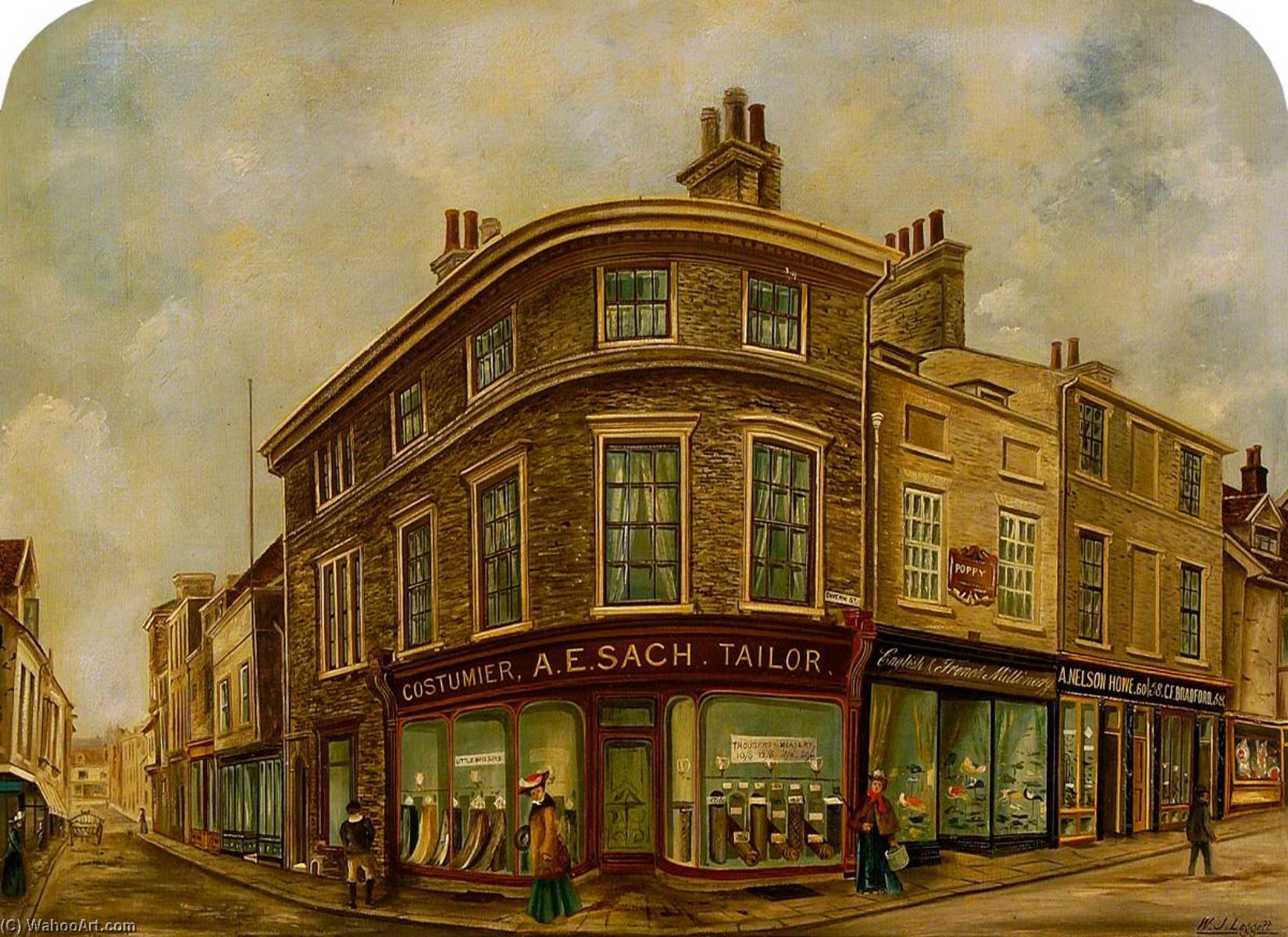 Upper Brook Street, Corner Tavern Street, Ipswich — William John Leggett