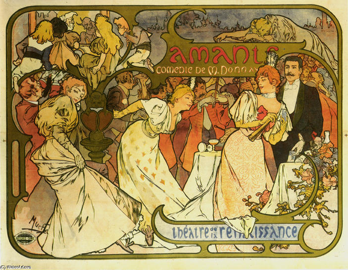 Amants — Альфонс Муха