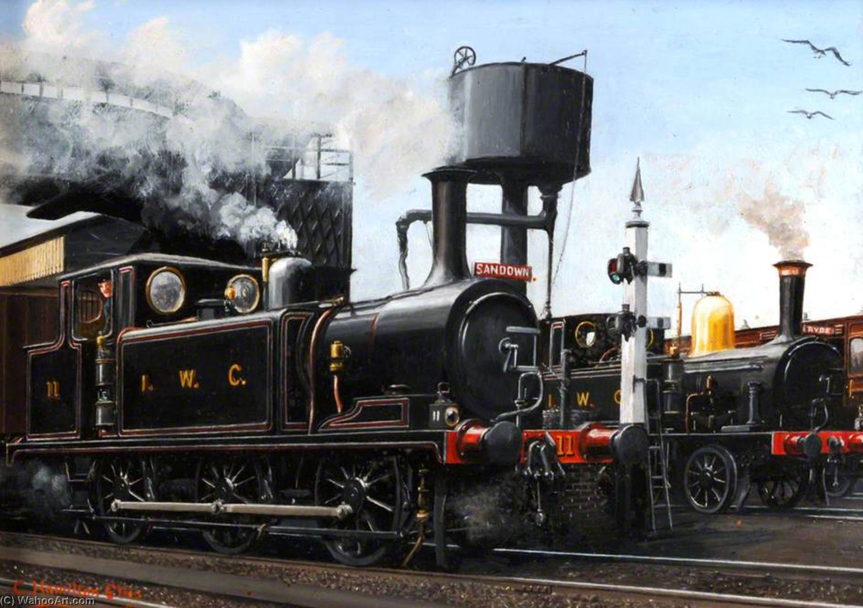 Isle Of Wight Central No.11 To Sandown At Ryde Pier — Cuthbert Hamilton Ellis