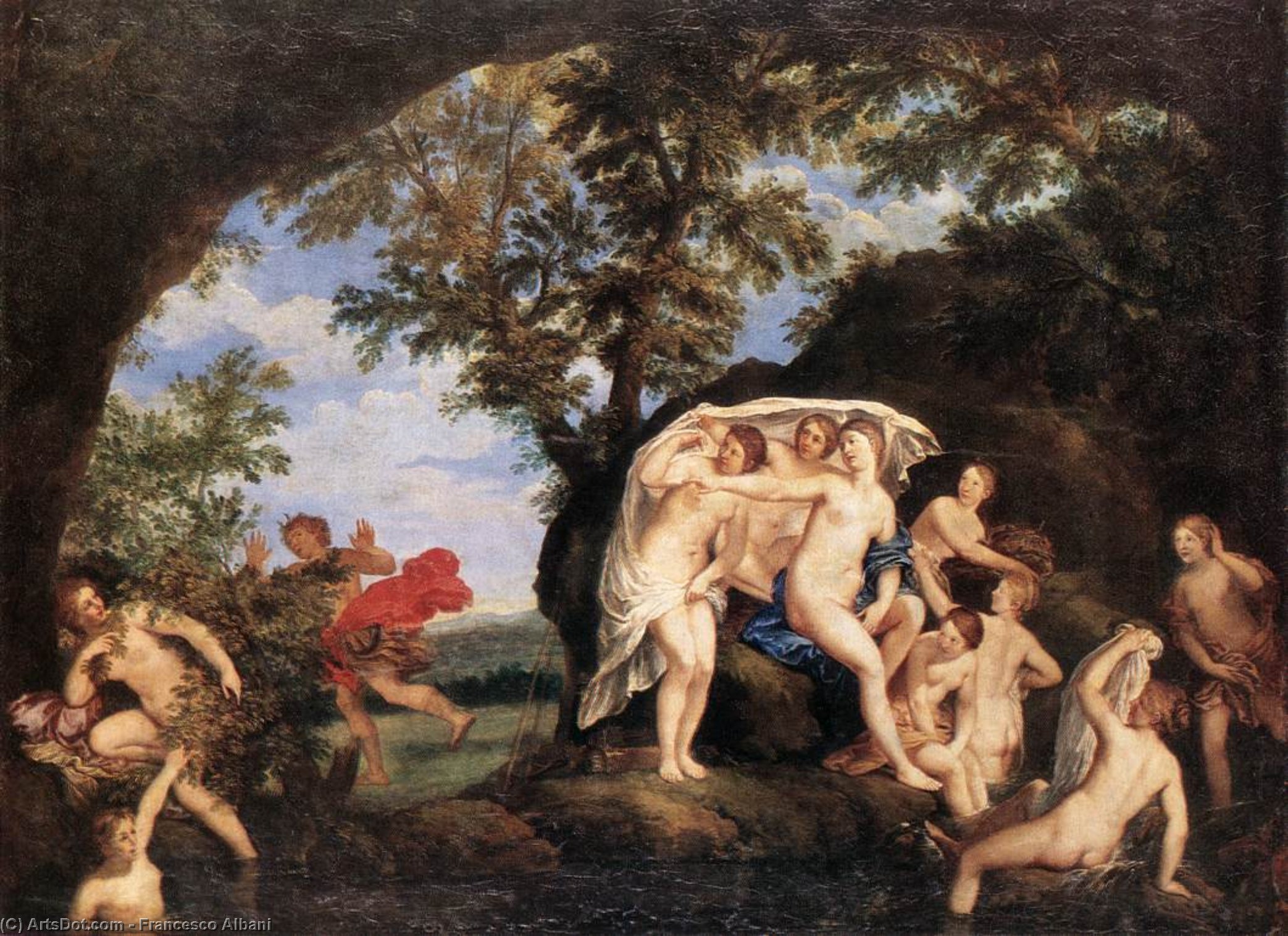 Diana And Actaeon — Albani Francesco (l'albane)