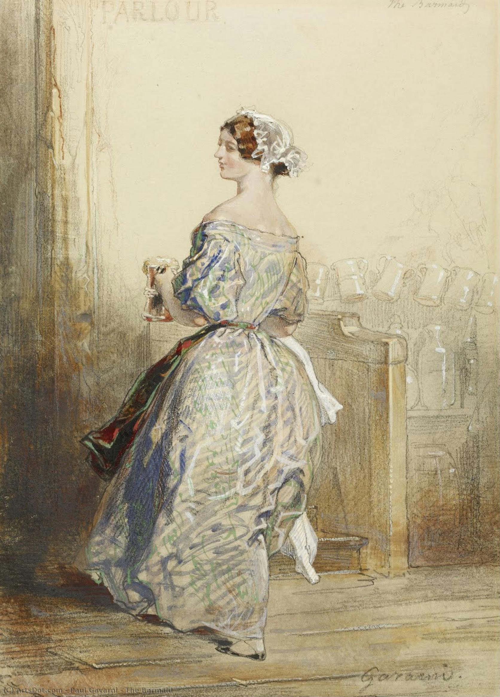 The Barmaid — Paul Gavarni