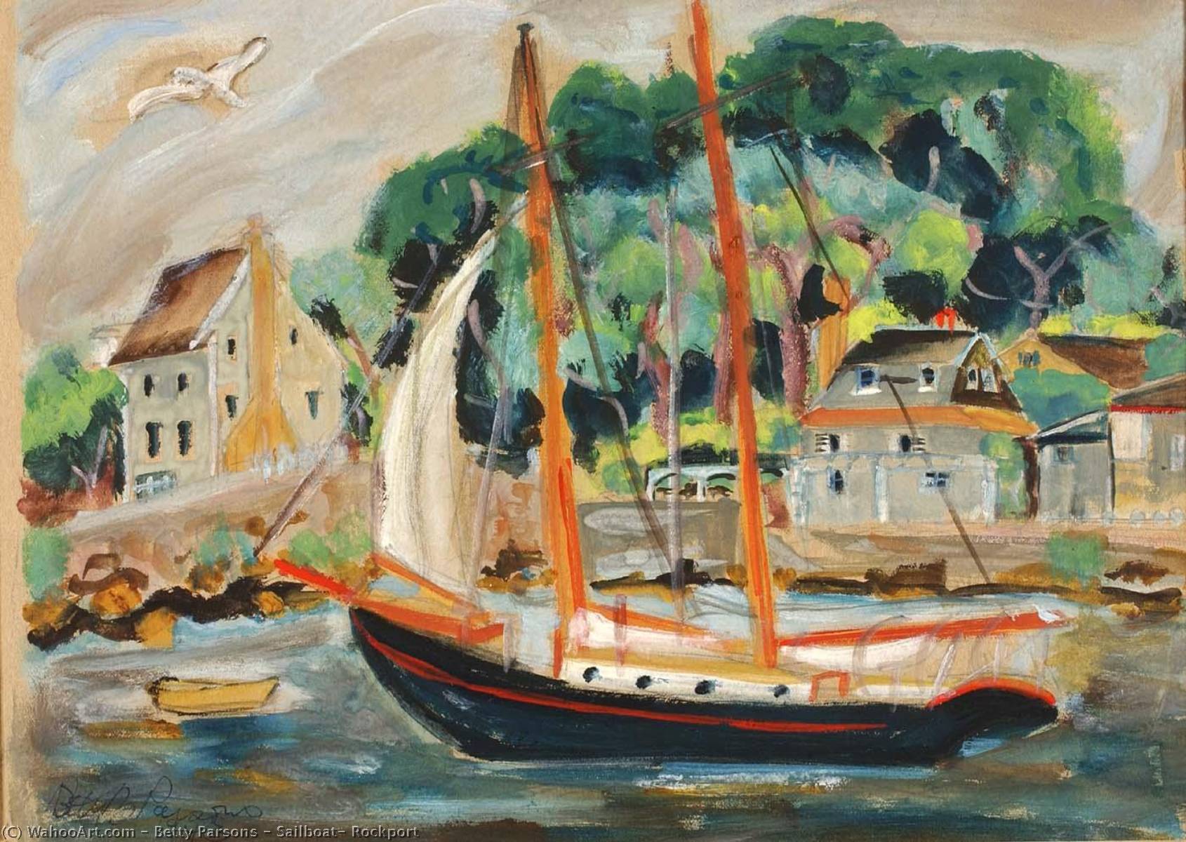 Sailboat, Rockport — Betty Parsons