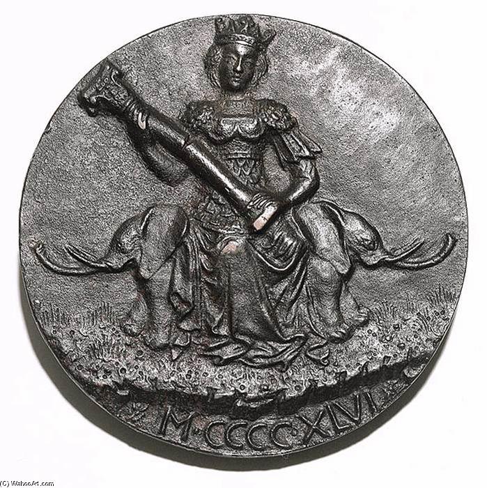 Fortitude, Seated On Two Elephants (reverse) — Matteo Di Andrea De' Pasti