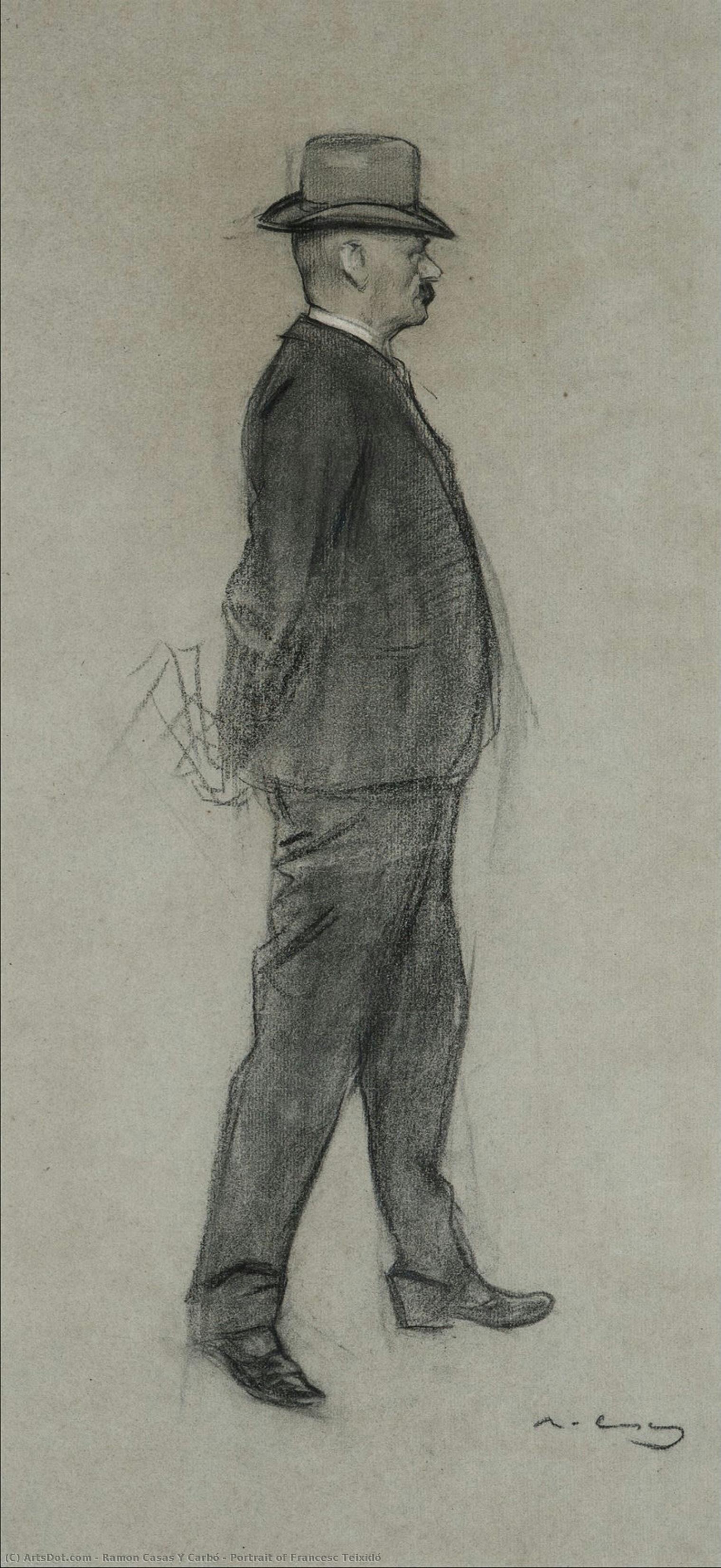 Portrait Of Francesc Teixidó — Ramon Casas I Carbó
