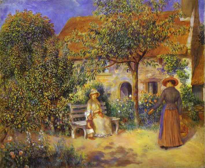Garden Scene In Britanny — Pierre-auguste Renoir