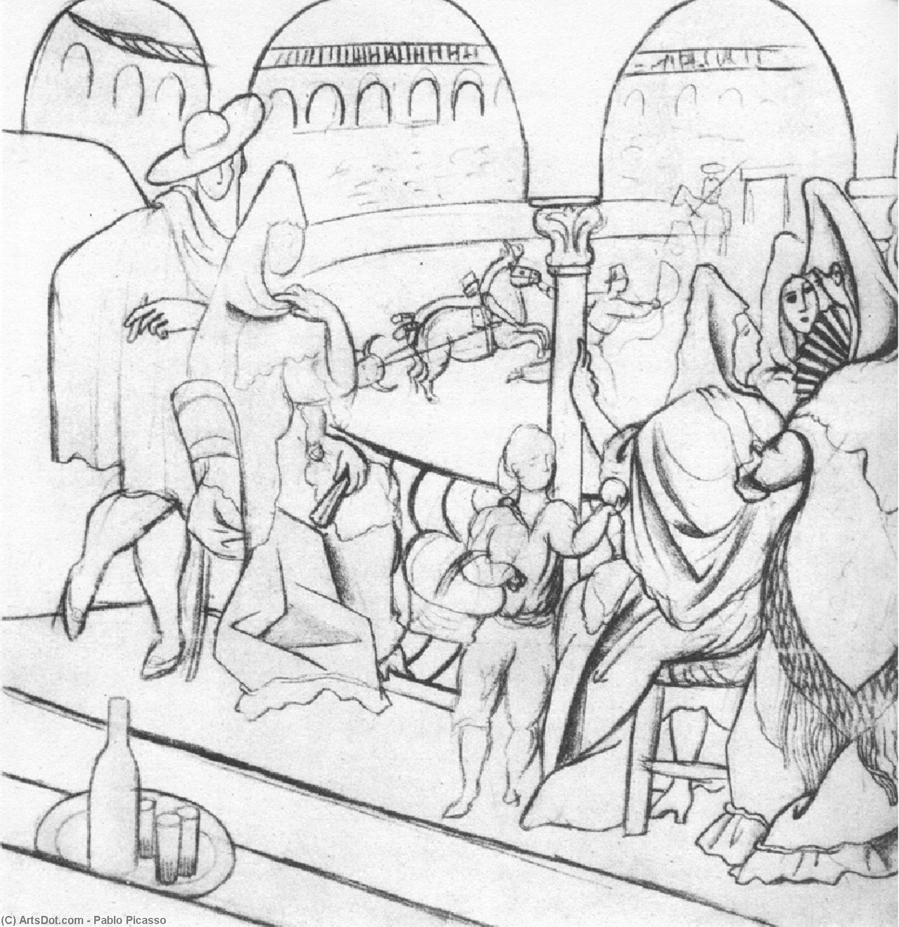 Tricorne (study) — Pablo Picasso