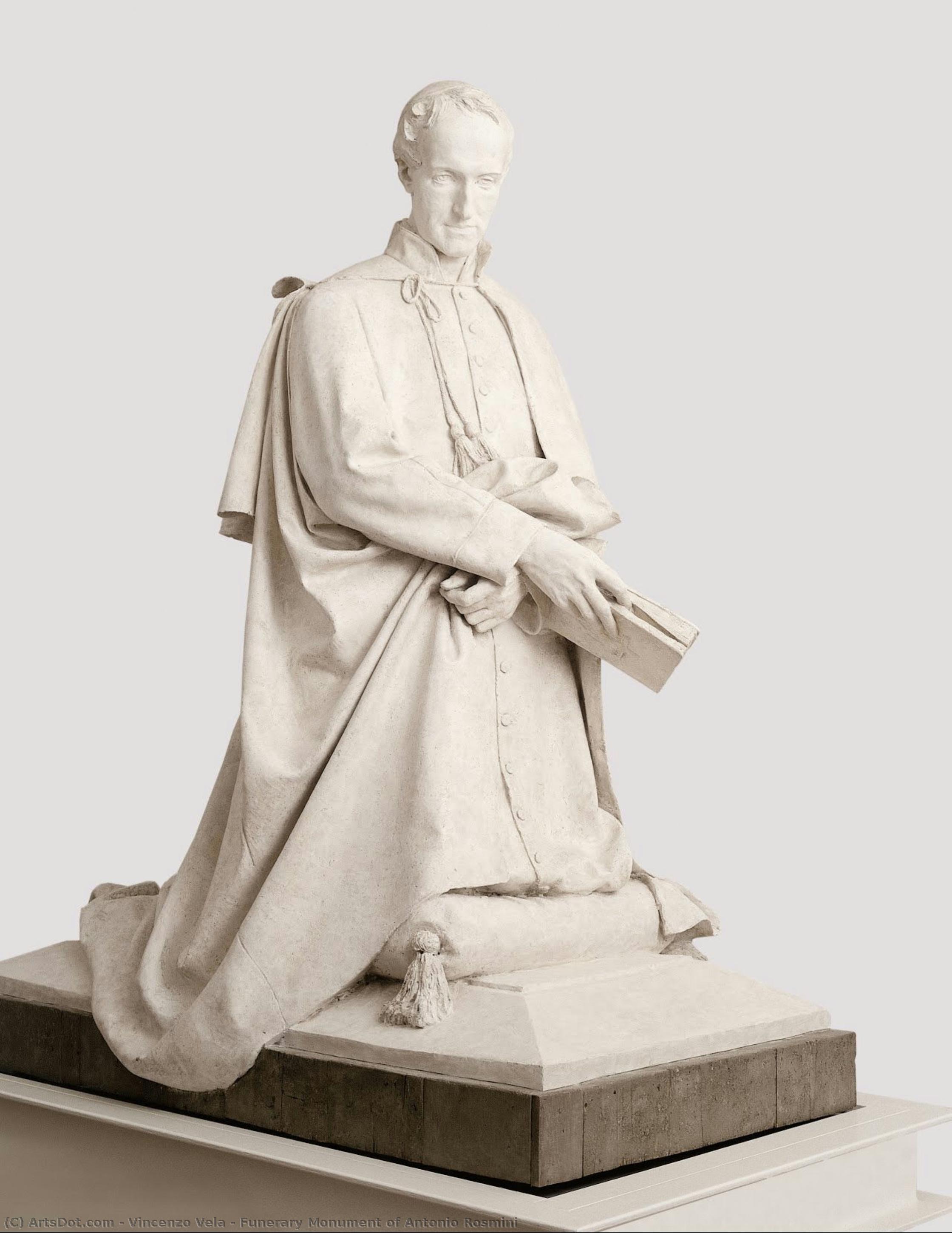 Funerary Monument Of Antonio Rosmini — Vincenzo Vela