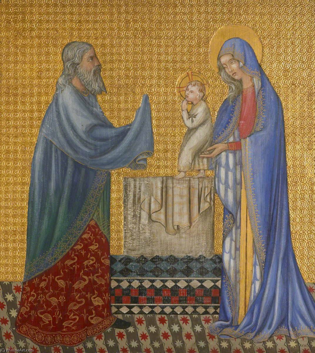 Reconstruction Of Medieval Mural Painting, Presentation In The Temple — Ernest William Tristram