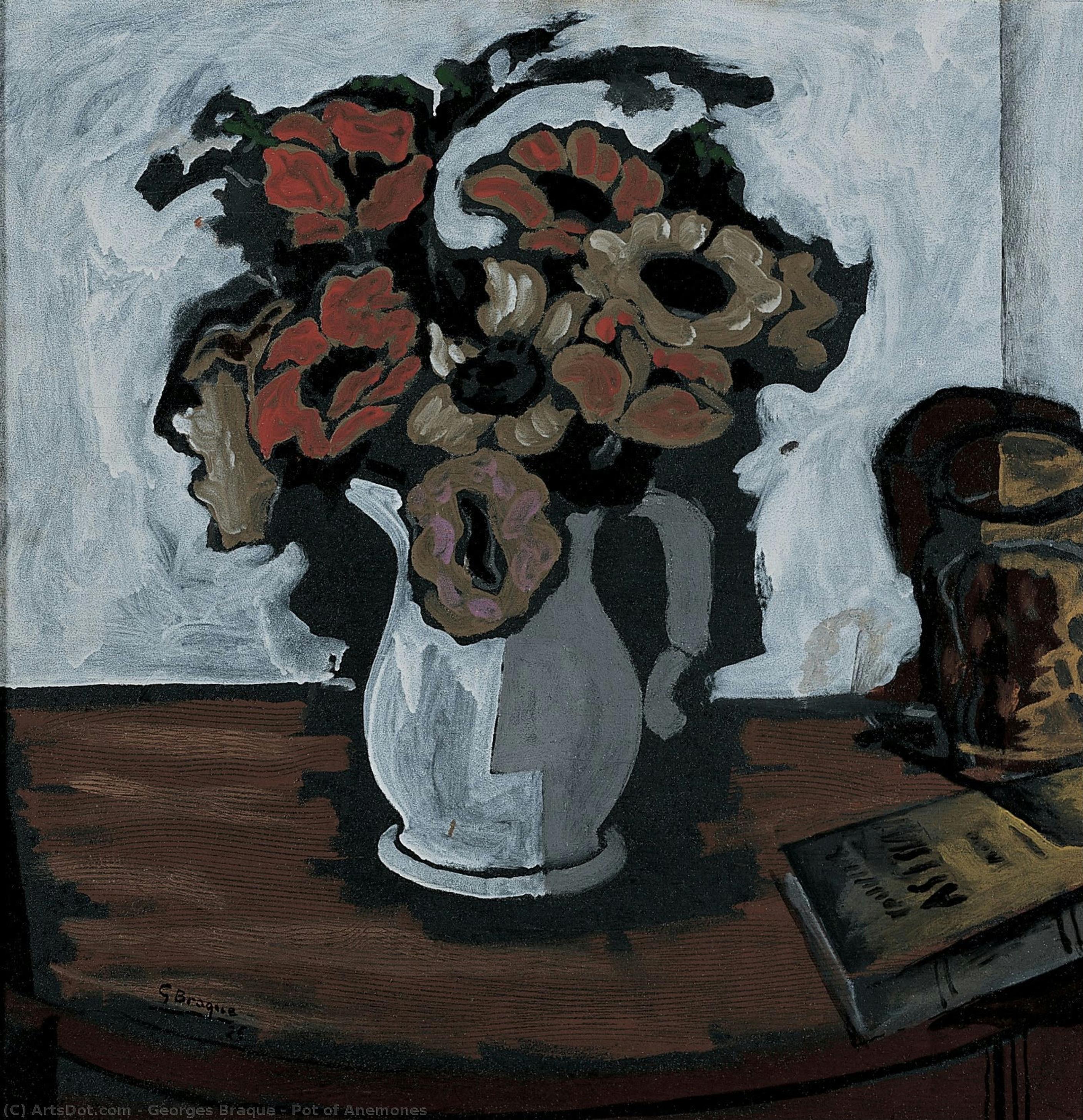 Pot Of Anemones — Georges Braque