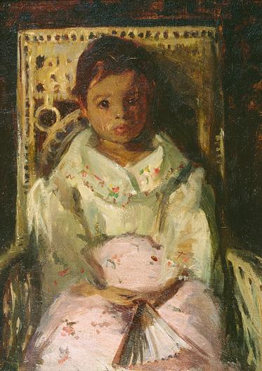 Filipina Child, (painting) — Anna Huntington Stanley