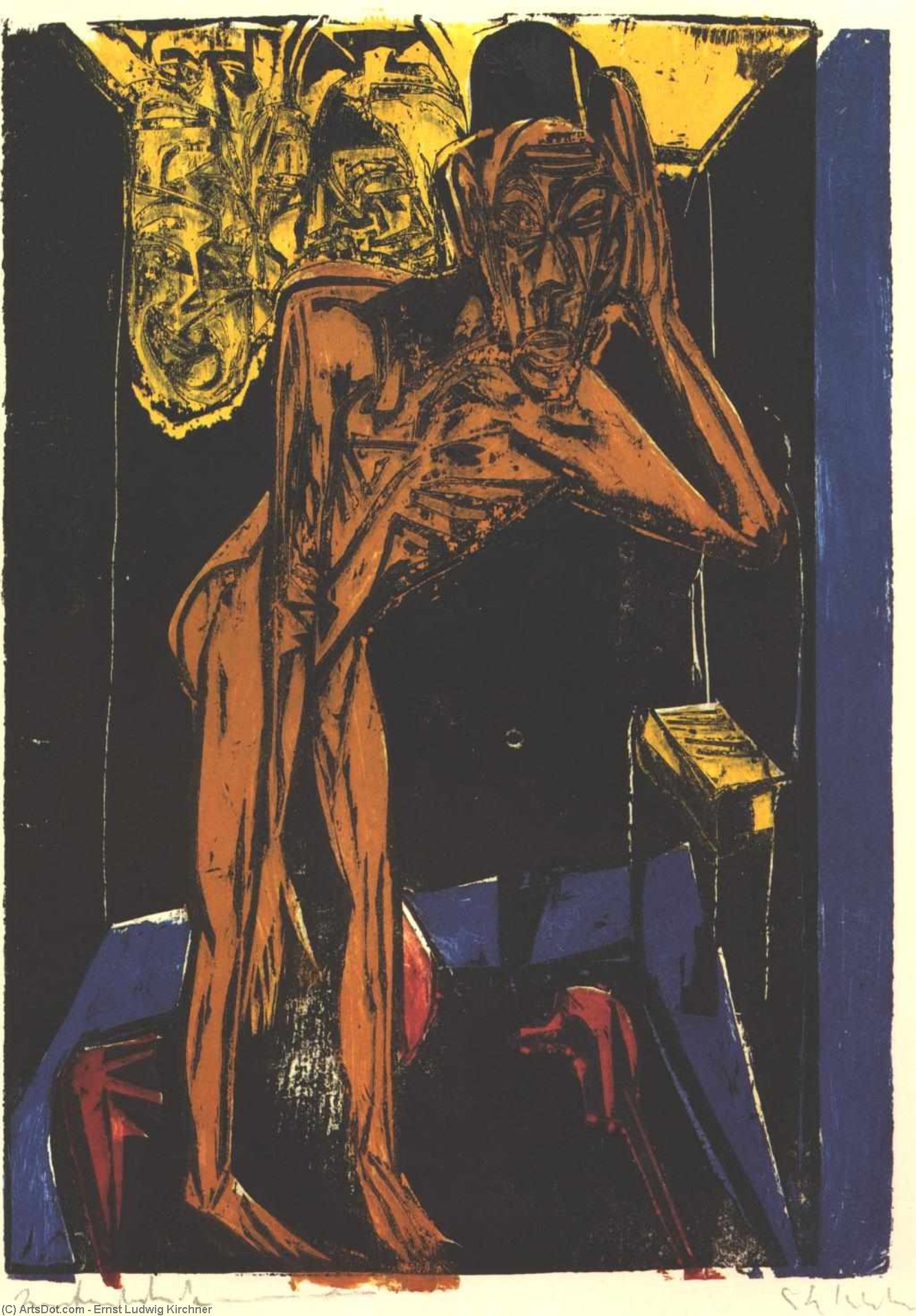 Schlemihls In The Loneliness Of The Room — Ernst Ludwig Kirchner