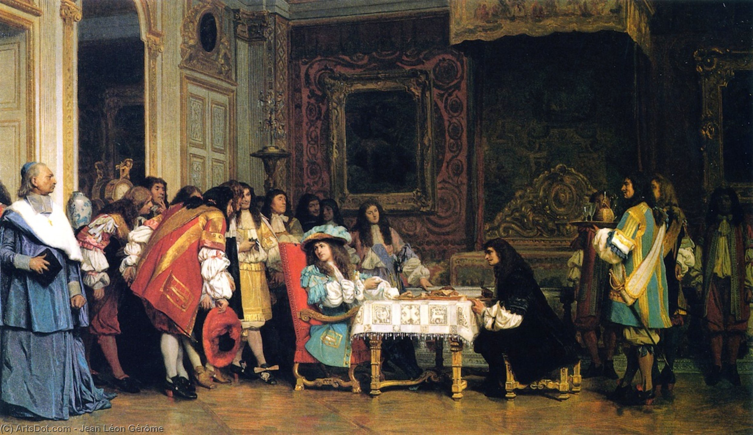 Louis Xiv And Moliere — Жан-леон Жерме
