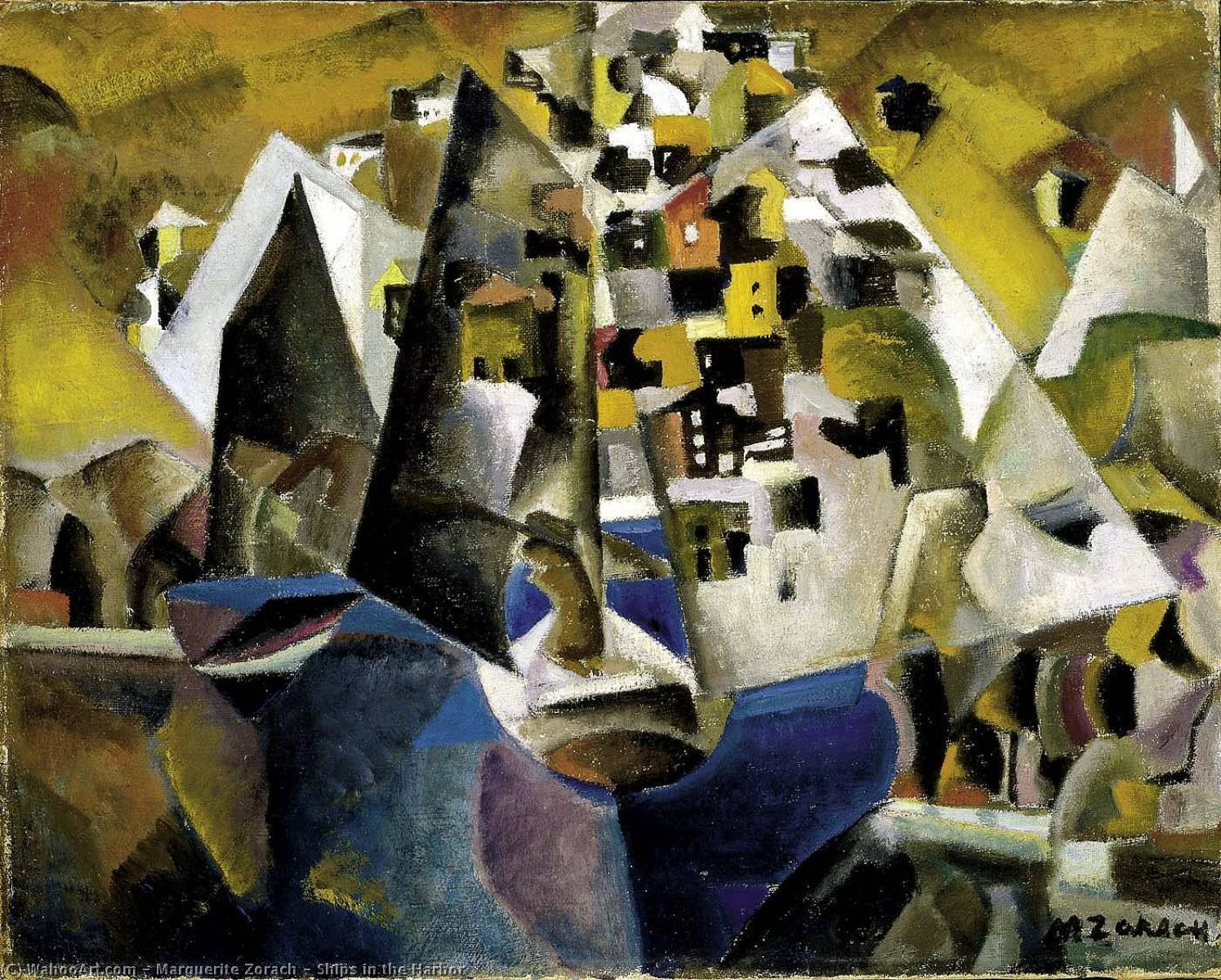 Ships In The Harbor — Marguerite Zorach