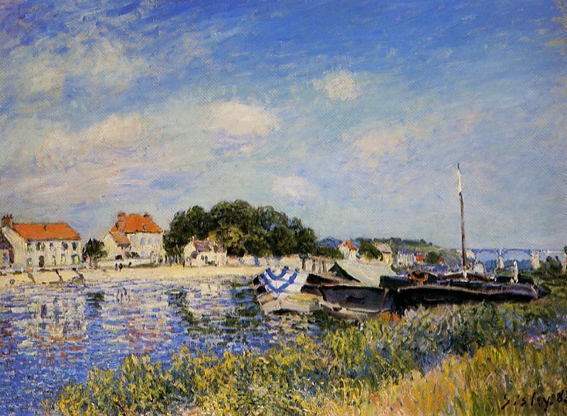 Banks Of The Loing At Saint Mammes — Alfred Sisley