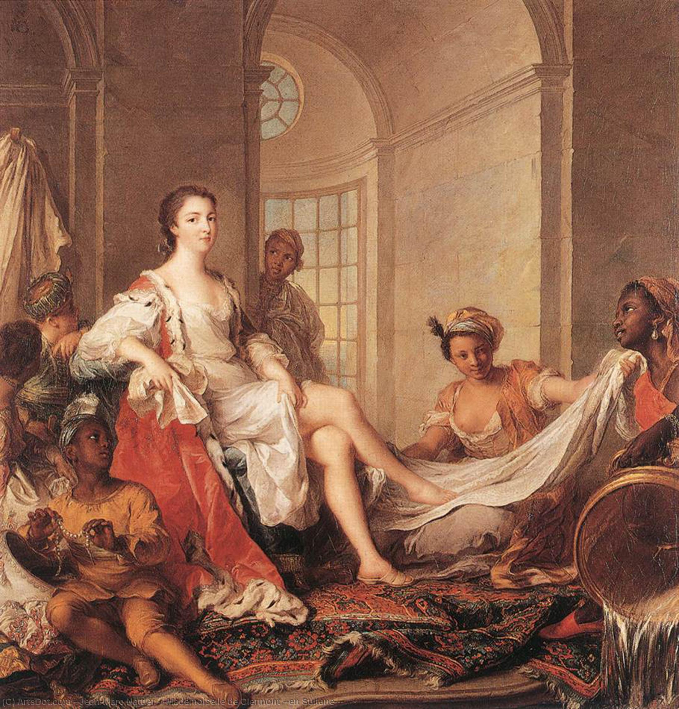 'mademoiselle De Clermont ''en Sultane''' — Marc Nattier