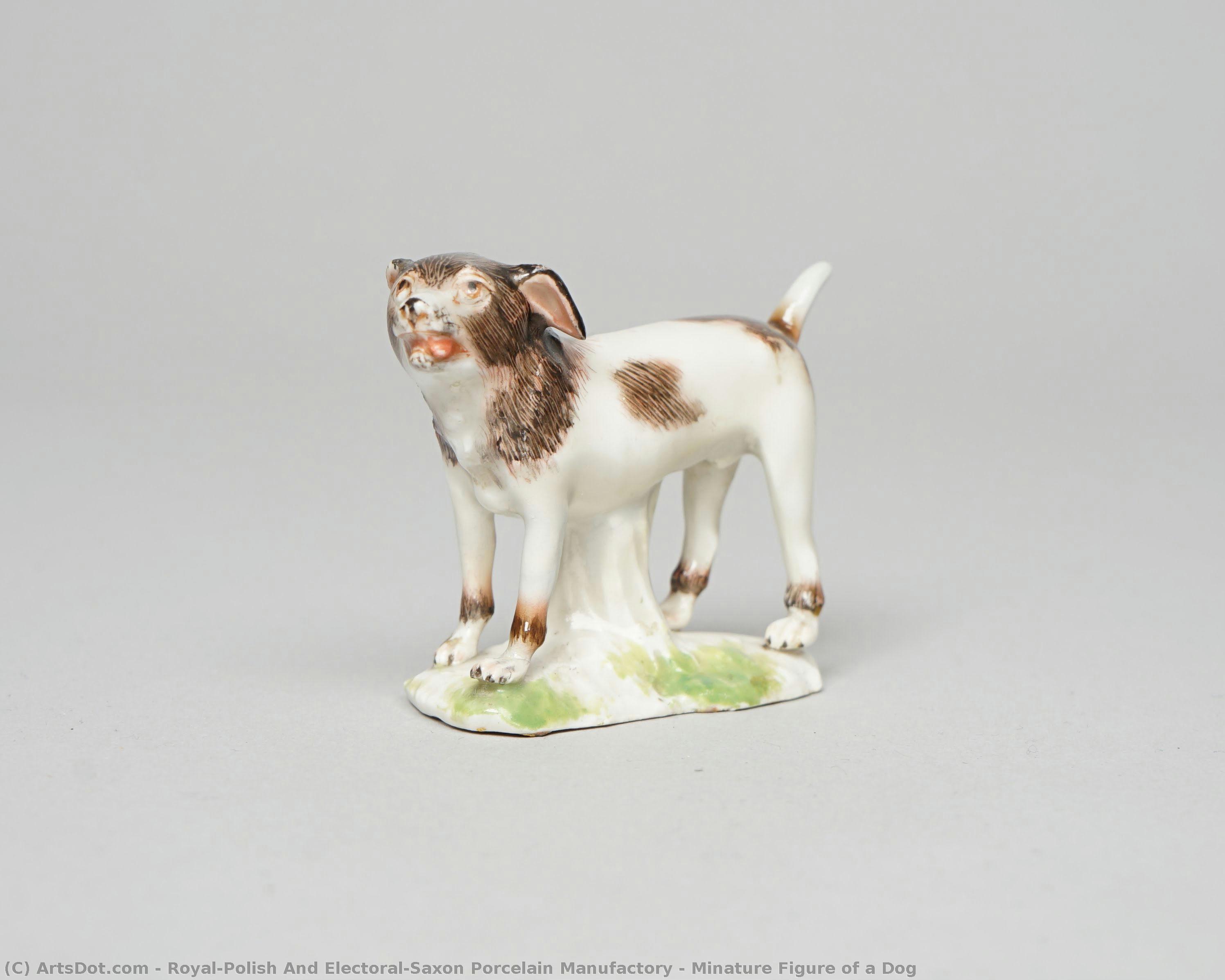 Minature Figure Of A Dog — Royal-polish And Electoral-saxon Porcelain Manufactory