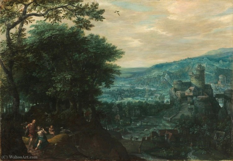 Landscape With Venus And Adonis — Гиллис Ван Коннинклоо