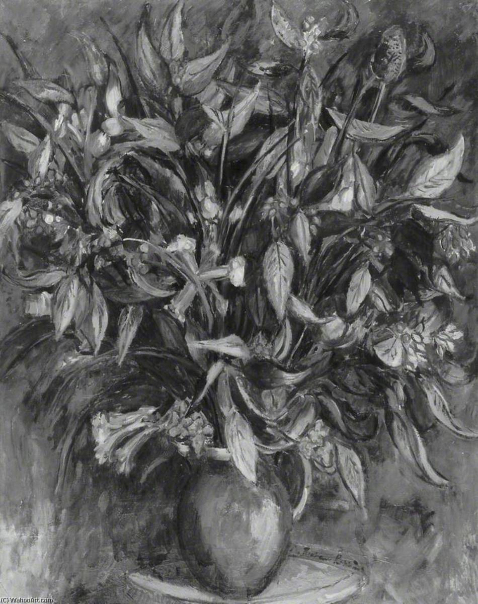 Irises And Red Berries — Richard Robbins