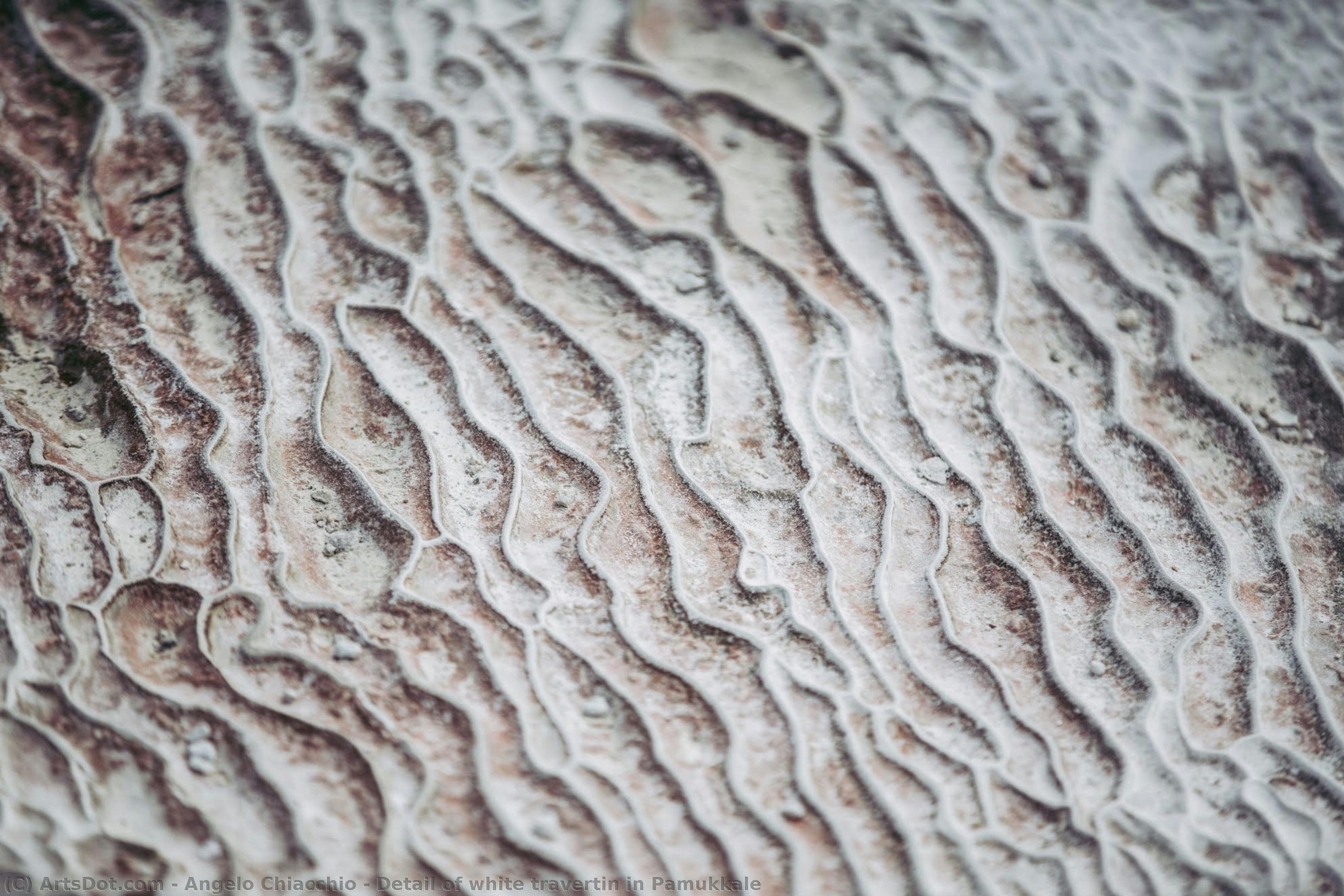 Detail Of White Travertin In Pamukkale — Angelo Chiacchio
