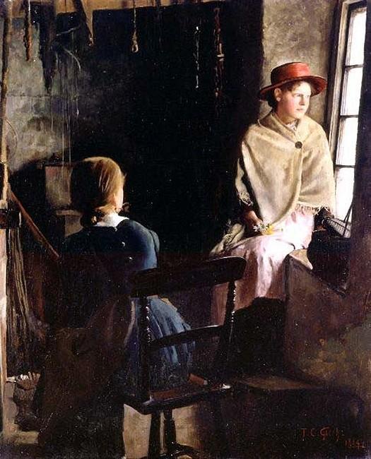 A Cottage Interior, Newlyn — Томас Купер Готч