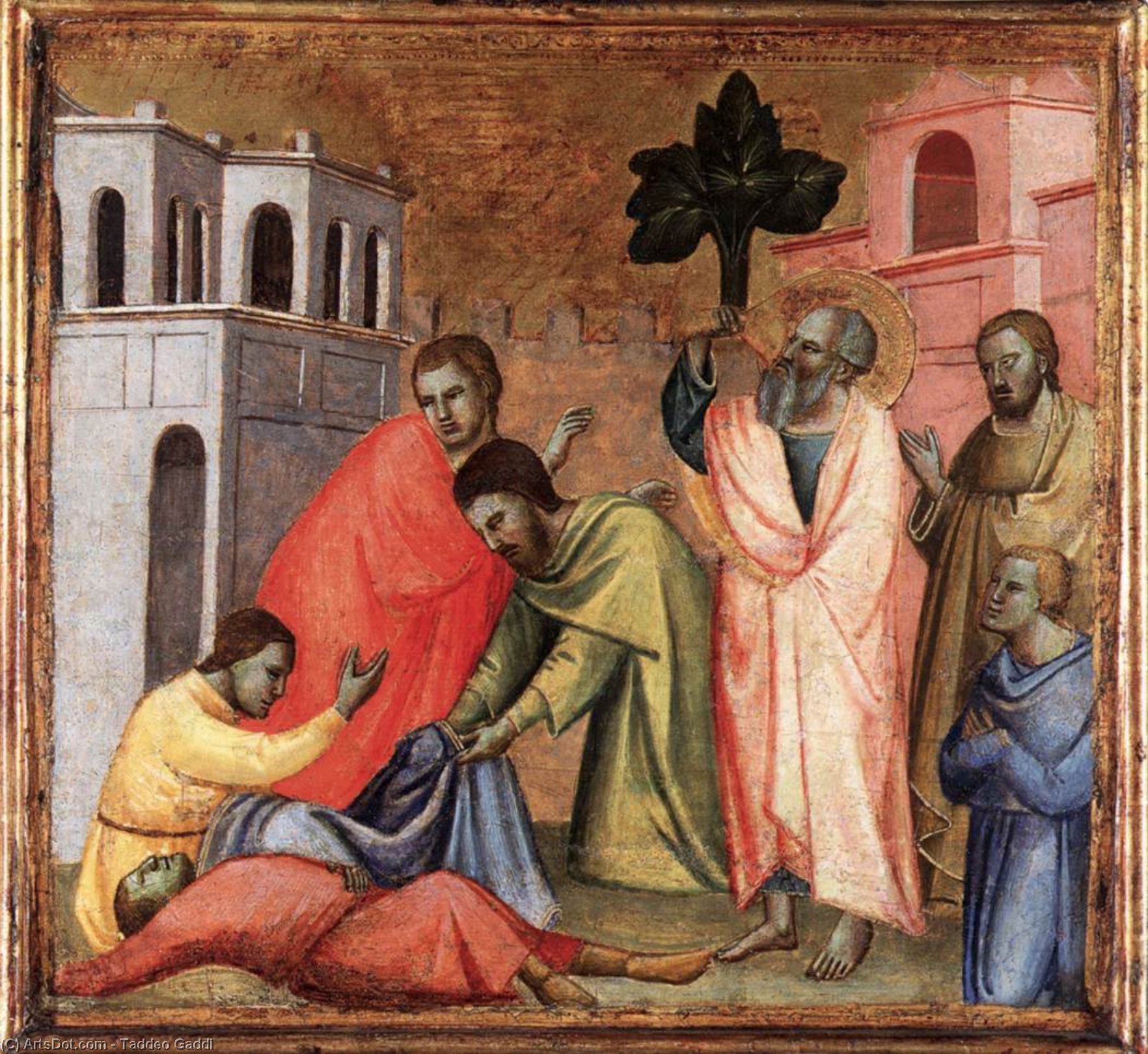 St John The Evangelist Drinking From The Poisoned Cup — Taddeo Gaddi