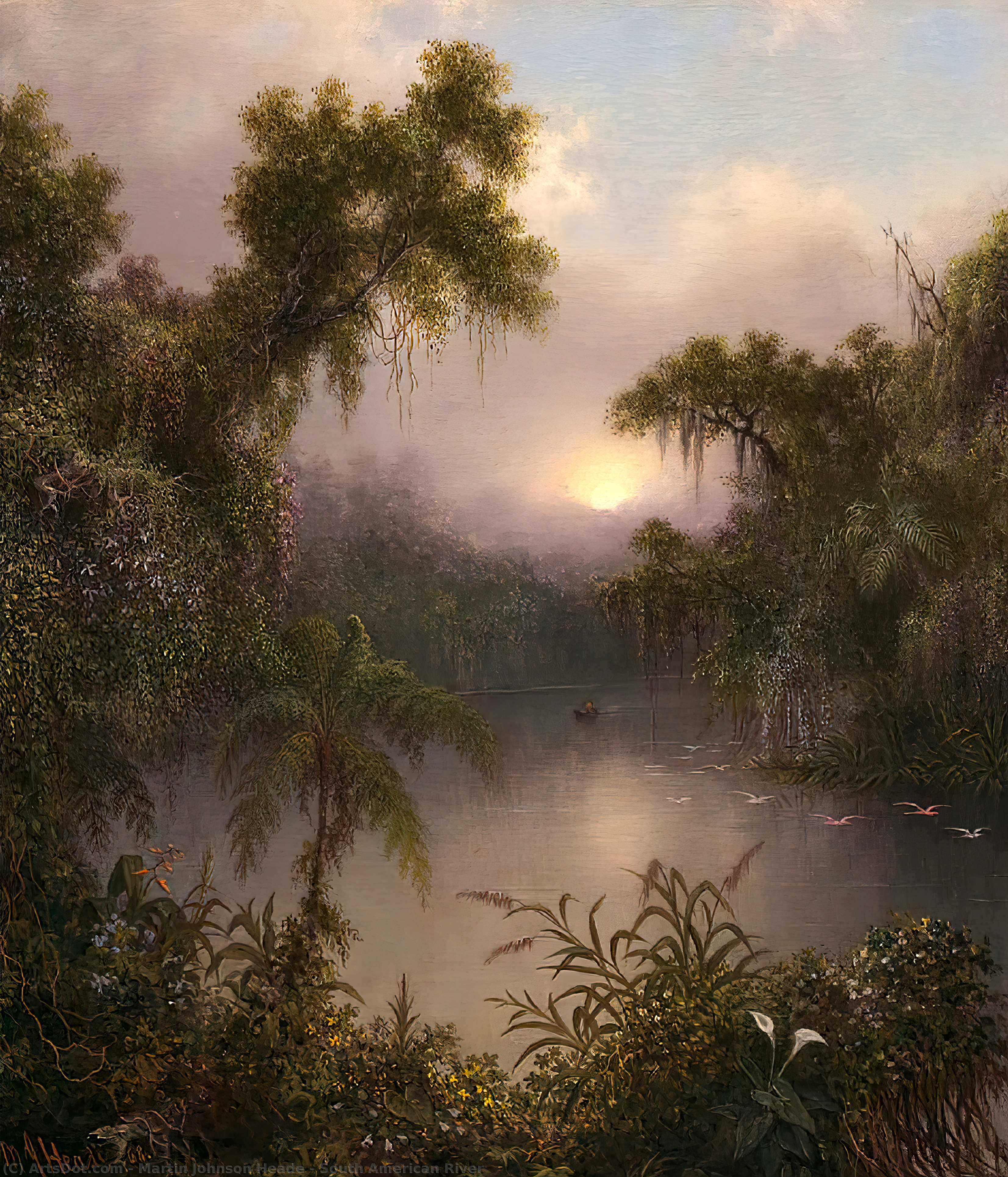 South American River — Martin Johnson Heade
