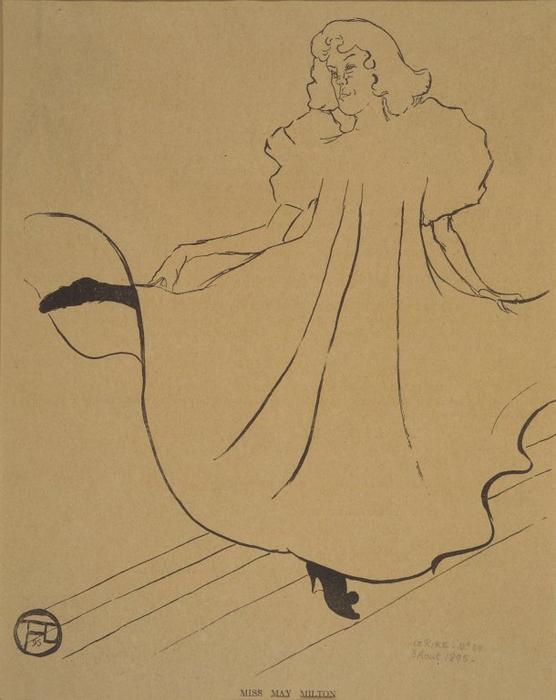Miss May Milton, From Le Rire — Enri Tuluz Lotrek