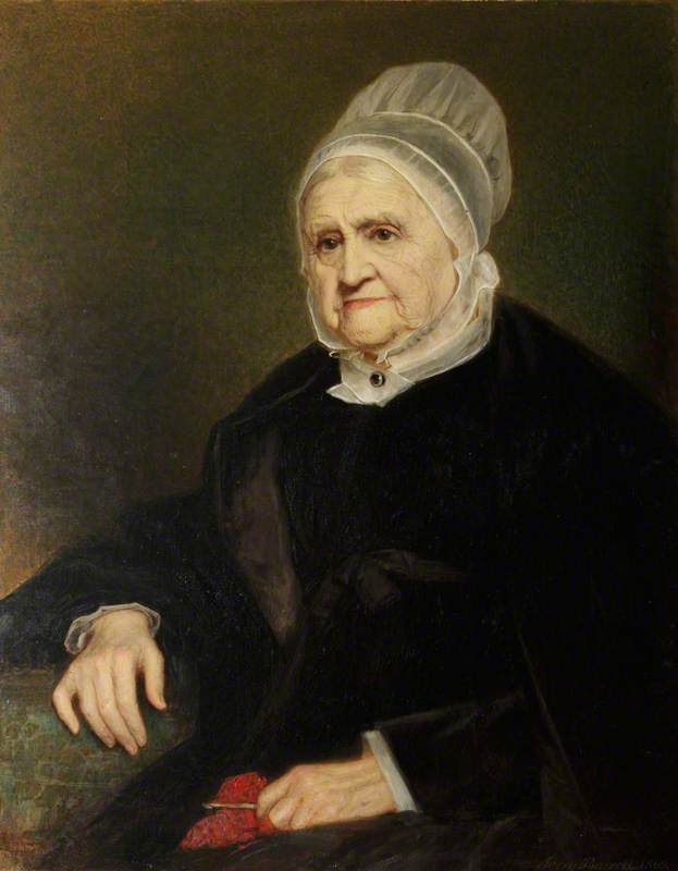 Ann Fell (1783–1871), Mrs William Miller Christy, In Quaker Dress — Jerry Barrett