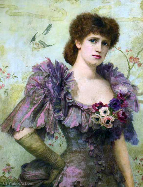 Portrait Of Lillie Langtry — Herbert Gustav Schmalz