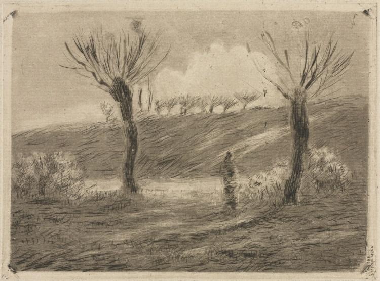 Setting Sun — Camille Pissarro