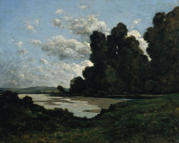 The River Loire At Nevers — アンリ＝ジョゼフ・アルピニエ