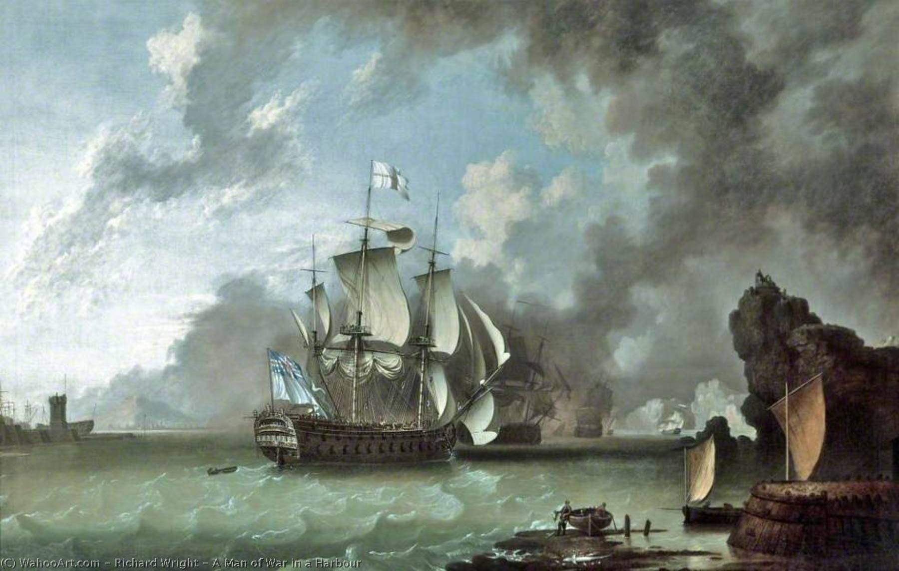 A Man Of War In A Harbour — Richard Wright